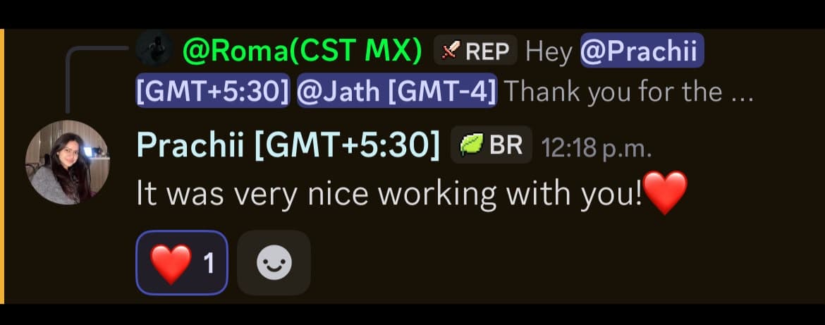 Comment from Prachi